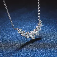Colar Éloise – Prata 925 Banhada a Ouro Branco 18K - loja online