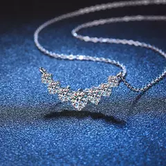 Colar Éloise – Prata 925 Banhada a Ouro Branco 18K - Modis Acessórios