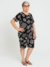 Kit com 2 Conjunto Camiseta com Bermuda Senhora Cristã Feminino Malha Fria Verão Fresco Leve Soltinho - Donadila