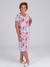 Kit 4 Vestido Senhora Malha Fria Longuete Solto Manga Curta Curve Moda Evangélica Midi Liganete Plus - comprar online