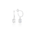 BRINCO DE PRATA ARGOLA PEDRA OVAL CRISTAL - comprar online