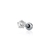 PIERCING DE PRATA PONTO DE LUZ 3MM - comprar online