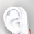 PIERCING DE PRATA FOLHA ORELHA DIREITA - comprar online
