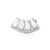 PIERCING DE PRATA CRAVEJADO 4 GOTAS - comprar online