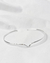 BRACELETE DE PRATA REGULÁVEL V - LULU PRATAS