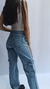 JEAN WIDE LEG CARGO CELESTE - ISIS DENIM Ropa de mujer Villa Allende