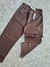 WIDE LEG CHOCOLATE RIGIDO TIRO MEDIO - comprar online