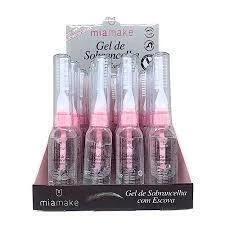 GEL DE SOBRANCELHA COM ESCOVINHA DISPLAY C/24 UND MIA MAKE