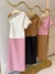 VESTIDO DUO COLOR COURO ECO