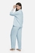 PIJAMA PLUMETIS AZUL - CALÇA E CAMISA LONGA - CorPer Concept