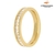 ANEL COM PEDRAS BRILHANTES BANHADO OURO 18K