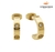BRINCOS DE ARGOLA PEDRAS DE GLAMOUR BANHADO OURO 18K