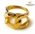 Anel de Elos Duplos Banhado em Ouro 18k - comprar online
