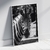 Quadro decorativo Zebra P&B na internet