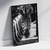 Quadro decorativo Zebra P&B - comprar online
