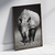Quadro decorativo Rinoceronte P&B - MOLDECOR