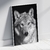 Quadro decorativo Lobo Branco na internet