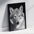 Quadro decorativo Lobo Branco - comprar online