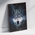 Quadro decorativo Lobo Azul - MOLDECOR