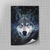 Placa decorativa Lobo Azul - comprar online
