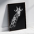 Quadro decorativo Girafa P&B - MOLDECOR