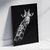Quadro decorativo Girafa P&B - comprar online