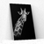 Placa decorativa Girafa P&B na internet