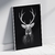Quadro decorativo Cervo P&B na internet