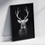 Quadro decorativo Cervo P&B - comprar online