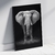 Quadro decorativo Elefante P&B - comprar online