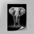 Placa decorativa Elefante P&B - comprar online