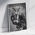 Quadro decorativo Coruja P&B na internet