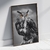 Quadro decorativo Coruja P&B - MOLDECOR