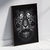 Quadro decorativo Tigre P&B - MOLDECOR