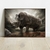 Quadro decorativo Rinoceronte - MOLDECOR