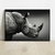Quadro decorativo Rinoceronte P&B - comprar online