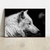 Quadro decorativo Lobo Branco - MOLDECOR
