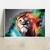 Quadro decorativo Leão Colorido na internet