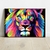 Quadro decorativo Leão Colorido - MOLDECOR