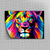 Placa decorativa Leão Colorido - comprar online