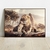 Quadro decorativo Família de Leões - MOLDECOR