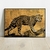 Quadro decorativo Onça Dourada - comprar online