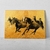 Placa decorativa Cavalos Dourados na internet