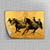 Placa decorativa Cavalos Dourados - comprar online