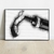 Quadro decorativo Taça e Vinho P&B - comprar online
