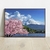 Quadro decorativo Árvore de Sakura e Monte Fuji - MOLDECOR