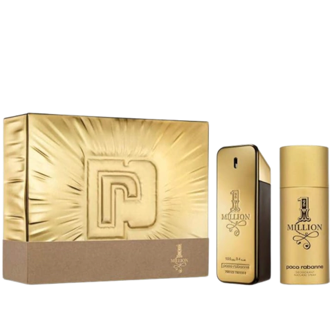 Set Paco Rabanne One Million Eau de Toilette Spray 100 ml, Deodorant Spray 150 ml