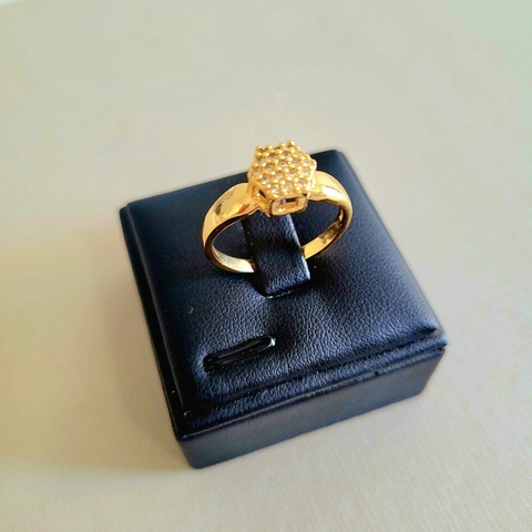 Anel Solitário Cravejado - comprar online