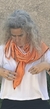 Pañuelo Flor naranja XL - comprar online