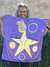 Pañuelo LES DESEO MAGIA violeta 70x70 en internet